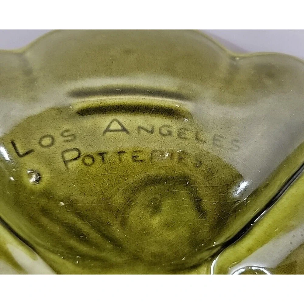 Los Angeles Pottery‎ Tray Mid-Century Divided Tray Pottery Vegetable Dish VTG